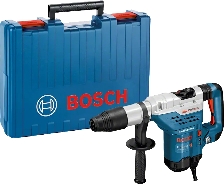 운반 케이스가 포함된 Bosch GBH 5-40 DCE 로터리 해머.