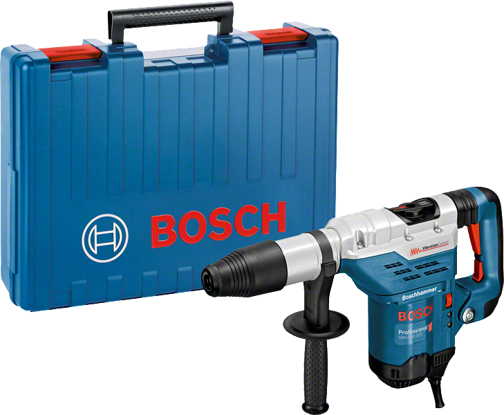 운반 케이스가 포함된 Bosch GBH 5-40 DCE 로터리 해머.