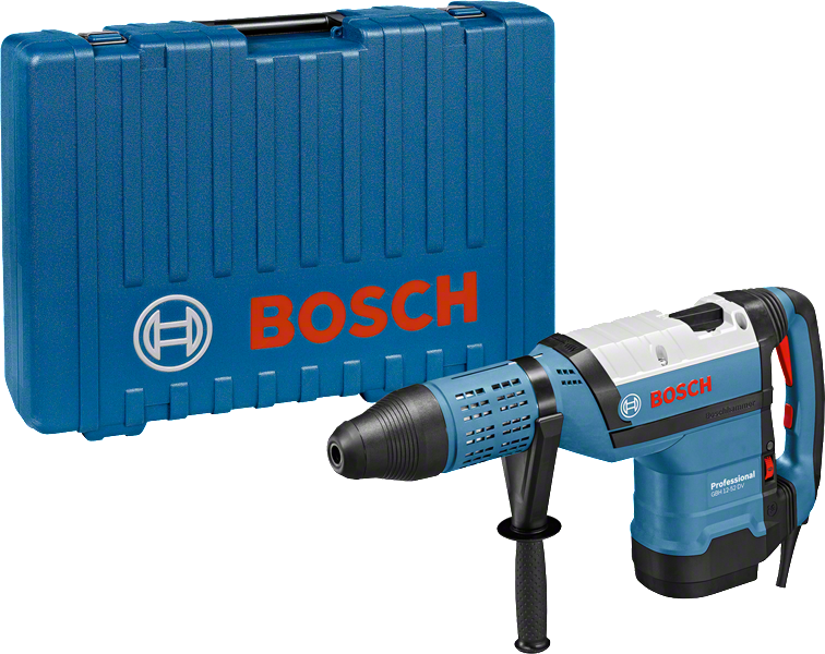 운반 케이스가 포함된 Bosch GBH 12-52 DV 로터리 해머.