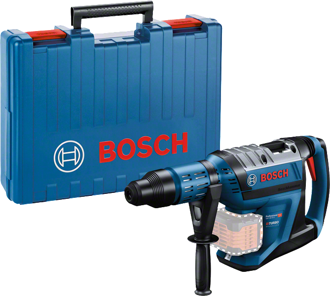 케이스가 포함된 Bosch GBH 18V-45 C 무선 회전 해머.