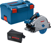 케이스가 포함된 Bosch GKT 18V-52 GC 무선 트랙 톱.