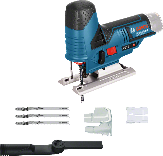 Bosch GST 10.8 V-LI 무선 톱(액세서리 포함).