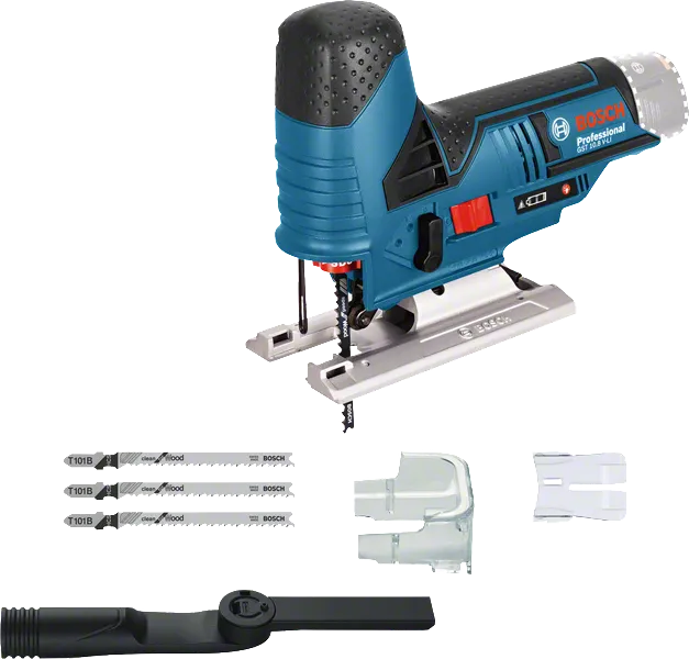 Bosch GST 10.8 V-LI 무선 톱(액세서리 포함).