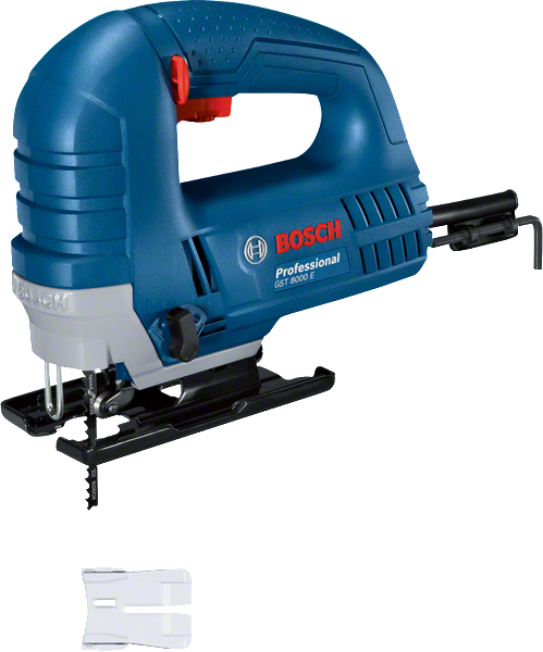 Bosch GST 8000 E 퍼즐, 인체공학적 손잡이 디자인.