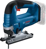 브러시리스 모터가 장착된 Bosch GST 18V-125 B 무선 톱.