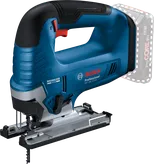 브러시리스 모터가 장착된 Bosch GST 18V-125 B 무선 톱.