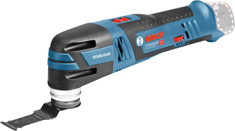 Starlock이 장착된 Bosch GOP 10.8V-28 무선 멀티툴.