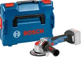 케이스가 포함된 Bosch GWX 18V-10 SC 무선 각도 그라인더.