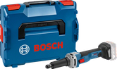 케이스가 포함된 Bosch GGS 18V-23 LC 무선 스트레이트 그라인더.