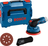 Bosch GEX 12V-125 무선 랜덤 오빗 샌더 세트.