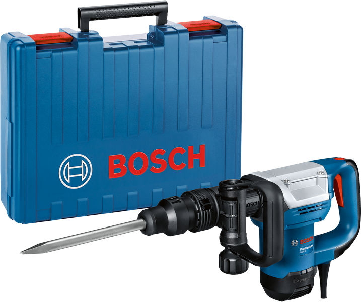 운반 케이스가 포함된 Bosch GSH 5 철거 망치.
