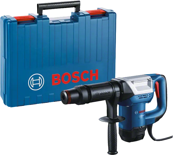 운반 케이스가 포함된 Bosch GSH 500 철거 망치.