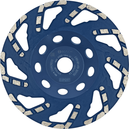 EXPERT Concrete 다이아몬드 연마 헤드 180 x 22.23 x 4.5mm Bosch EXPERT 콘크리트 다이아몬드 연삭 헤드, 180mm.