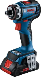 브러시리스 모터가 장착된 Bosch GSR 18V-90 FC 무선 드릴.