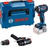 휴대용 케이스가 포함된 Bosch GSR 18V-90 FC 드릴 세트.