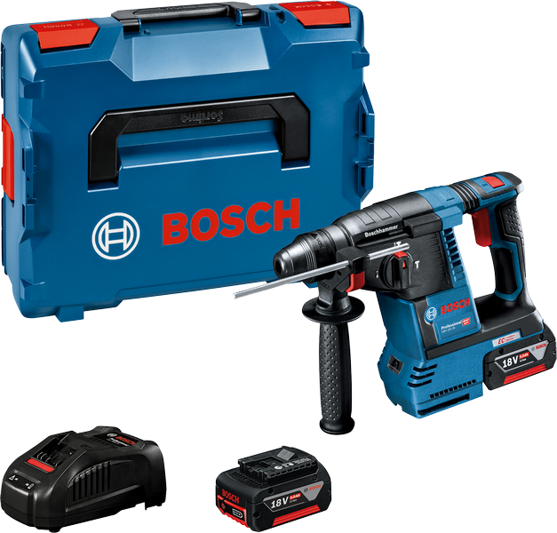 Bosch GBH 18V-26 무선 로터리 해머 키트.