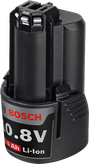 Bosch 10.8V 2.0Ah 리튬이온 배터리 팩.