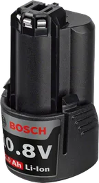 Bosch 10.8V 2.0Ah 리튬이온 배터리 팩.