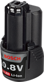 Bosch 10.8V 2.0Ah 리튬이온 배터리 팩.