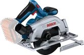 측면 가이드가 장착된 Bosch GKS 185-LI 무선 원형 톱.