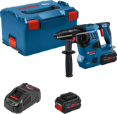 케이스가 포함된 Bosch GBH 18V-28 C 로터리 해머 세트.