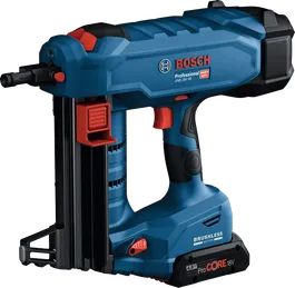 브러시리스 모터가 장착된 Bosch GNB 18V-38 무선 콘크리트 네일러.