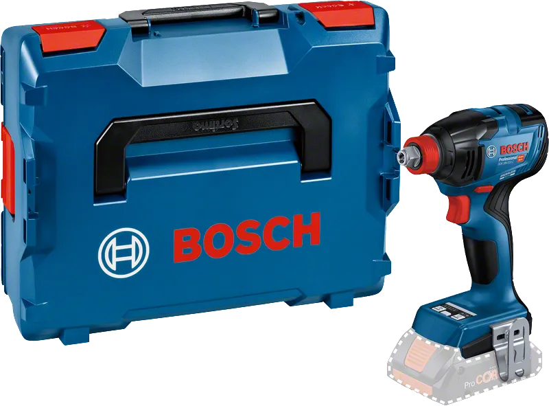 운반 케이스가 포함된 Bosch GDX 18V-210 C 임팩트 드라이버.