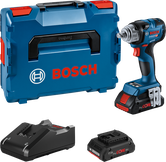 Bosch GDS 18V-330 HC 무선 임팩트 렌치 세트.
