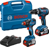 Bosch GSB 18V-55 및 GDX 18V-200 무선 드릴 세트.