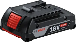 Bosch 18V 2.0Ah 리튬이온 배터리 팩.