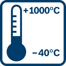 적외선(IR) 측정 범위 -40 °C ~ +1000 °C
