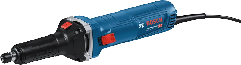 인체공학적 그립을 갖춘 Bosch GGS 30 LS 스트레이트 그라인더.