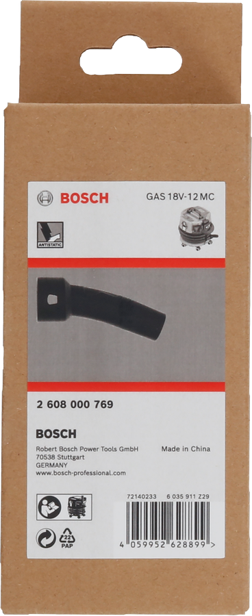 Bosch 안티 스태틱 엘보 파이프 75x50x148mm.