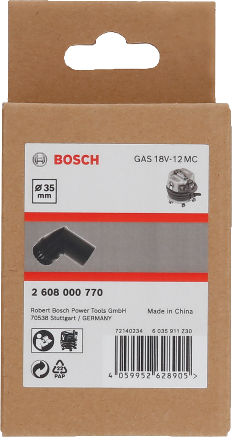 Bosch GAS 18V-12 MC용 35mm 진공청소기 브러시.