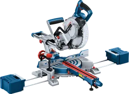 Bosch GCM 18V-216 D 무선 각도절단기 (연장봉 포함).