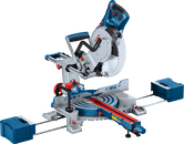 슬라이딩 레일이 있는 Bosch GCM 305-254 D 마이터 톱.