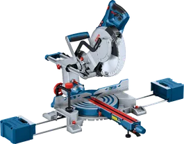 슬라이딩 레일이 있는 Bosch GCM 305-254 D 마이터 톱.