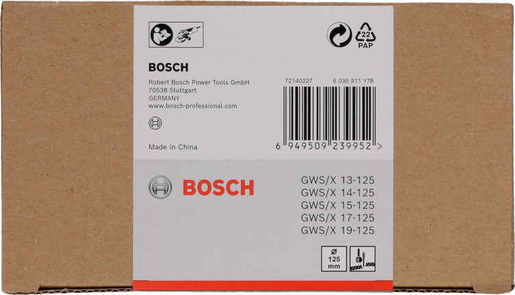 절단용 보호 콤비네이션 가드, 레버식 금속 Bosch 보호 콤비네이션 가드 125mm.