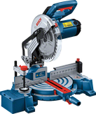 정밀 절단 눈금이 있는 Bosch GCM 254 마이터 톱.