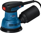 집진기가 장착된 Bosch GEX 125 랜덤 오빗 샌더.