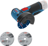 Bosch GWS 10.8-76 V-EC 무선 각도 그라인더(절단 디스크 포함)