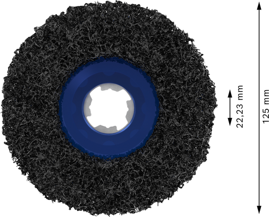PRO N377 클리닝 디스크, 125mm, 22.23mm, X-Lock Bosch PRO N377 세척 디스크 125mm X-Lock, 검정색.