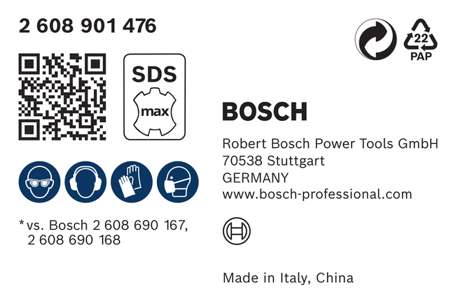 EXPERT SDS Clean max 포인트 치즐 어댑터 400mm Bosch SDS 최대 포인트 끌 어댑터 400mm.