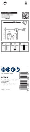 EXPERT SDS Clean plus-8X 해머 드릴 비트 6.5 x 100 x 225 Bosch EXPERT SDS plus-8X 6.5×100×225 해머 드릴 비트 포장.