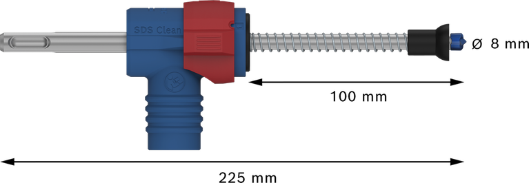 Bosch EXPERT SDS Clean plus-8X 해머 드릴 비트 세트, 8mm.