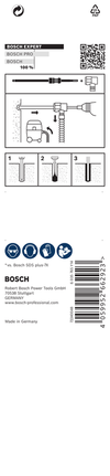 EXPERT SDS Clean plus-8X 해머 드릴 비트 8 x 100 x 225 Bosch EXPERT SDS plus-8X 8×100×225 해머 드릴 비트 포장.