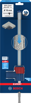 EXPERT SDS Clean plus-8X 해머 드릴 비트 세트 16 x 200 x 350 Bosch EXPERT SDS Clean plus-8X 해머 드릴 비트 세트 16×200×350mm.