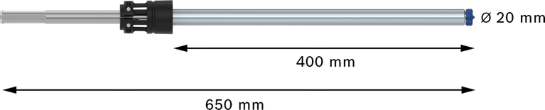 Bosch EXPERT SDS max-8X 20mm 해머 드릴 비트, 길이 650mm.