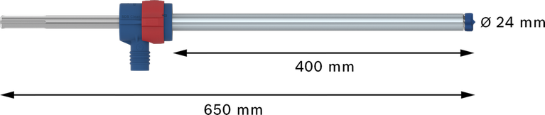 Bosch EXPERT SDS Clean max-8X 해머 드릴 비트 24x400x650mm.