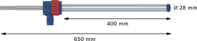 Bosch EXPERT SDS Clean max-8X 해머 드릴 비트 28x400x650mm.